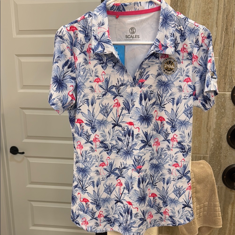 NWT Scales Gear Women’s PGA Performance Polo Shirt Small